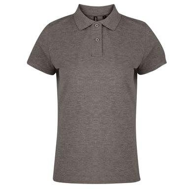 Asquith & Fox Womens/Ladies Plain Short Sleeve Polo Shirt (Charcoal)