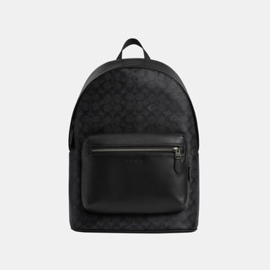West Backpack in Signature Bag
