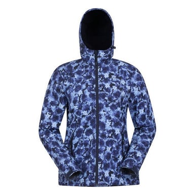 Mountain Warehouse Womens/Ladies Exodus Floral Soft Shell Jacket (Navy/Light Blue)