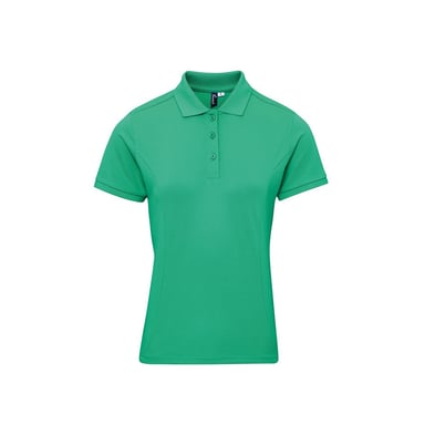 Premier Womens/Ladies Coolchecker Plus Polo Shirt (Kelly Green)