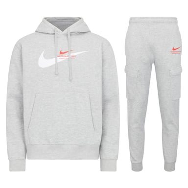 Nike Sportswear Standard Issue Hooded Fleece Tracksuit Grey