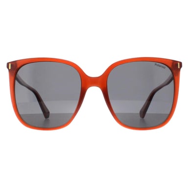 Polaroid Square Womens Naranja Gris Polarizada PLD 6218/S