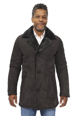 Abrigo clásico de piel de oveja para hombre - Avondale