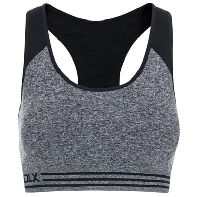Womens/Ladies Meera Active Crop Top (Grey Marl)