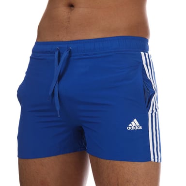 Men's adidas 3-Stripes CLX Swim Shorts in Royal Blue