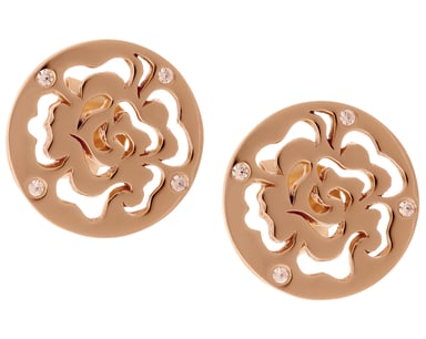 Orphelia 'Fiore' Women's 925 Sterling Silver Stud Earrings - Rose ZO-7079/1