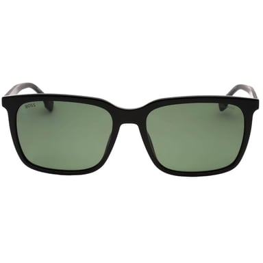 Hugo Boss gafas de sol negras con lentes polarizadas verdes