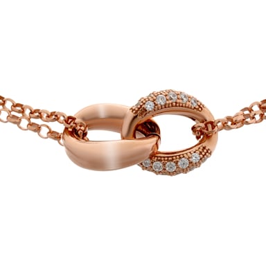 Orphelia Women's 925 Sterling Silver Necklace - Rose ZK-7176/RG