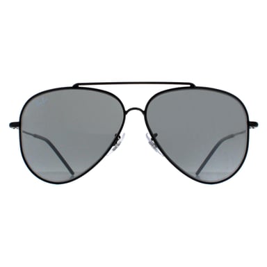 Ray-Ban Aviator Unisex Negro Plata Espejo RB0101S Aviator Volver