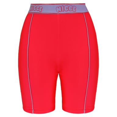 Shorts ciclistas rosas para mujer Nicce Carbon