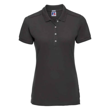 Russell Womens/Ladies Pique Stretch Polo Shirt (Black)