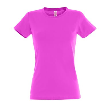 SOLS Womens/Ladies Imperial Short-Sleeved T-Shirt (Candy Pink)