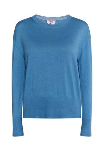 Mymo Knitted pullover women sky blue