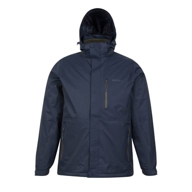 Mountain Warehouse Mens Bracken Extreme 3 in 1 Waterproof Jacket (Blue)
