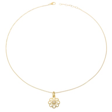 Orphelia Women's 925 Sterling Silver Chain with Pendant - Gold ZH-6017/2