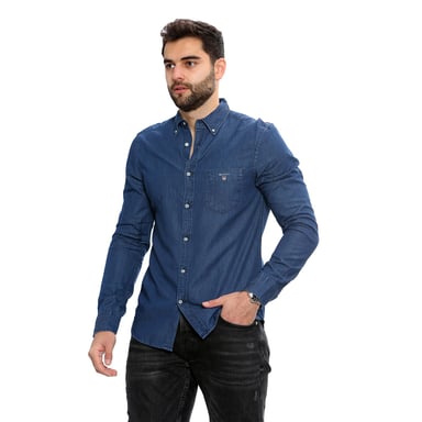 Gant Mens Regular Fit Shirt | La Camisa Indigo