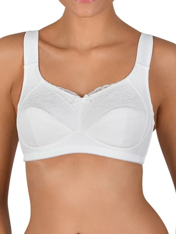 Naturana Wireless Lace Mastectomy Bra - Ecru