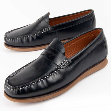 Purapiel Mocasin Mocca7 Azul
