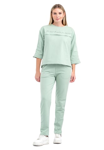 Tom Barron Ladies Half-short sleeve Tracksuit with Embroidery Detailing