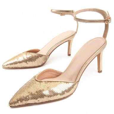 Zapato de Tacón Montevita Festshoe2 en Dorado