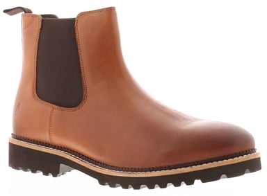 Hush Puppies Womens Boots Chelsea Gwyneth Leather Memory Foam Slip On tan