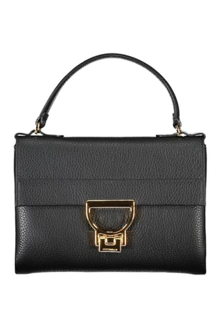 Bolso de cuero negro para mujer Coccinelle