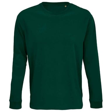 SOLS Unisex Adult Pioneer Organic Cotton Long-Sleeved T-Shirt (Green Empire)