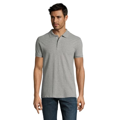 SOLS Mens Perfect Melange Polo Shirt (Grey Melange)
