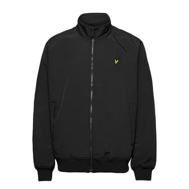 Chaqueta negra azabache con cuello alzado y forro polar de Lyle & Scott