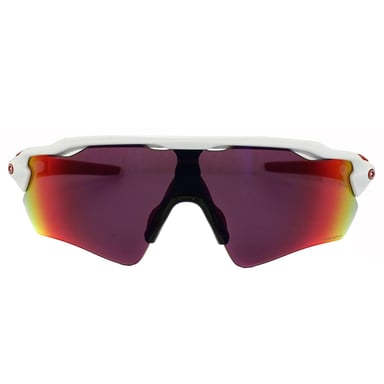 Gafas de sol de carretera Oakley wrap prizm para hombre en blanco pulido