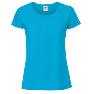 Fruit Of The Loom Womens/Ladies Ringspun Premium T-Shirt (Azure Blue)