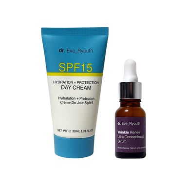SPF15 Hidratación + Protección crema de día 30 ml +Sérum Ultra Concentrado Renovador de Arrugas 15ml
