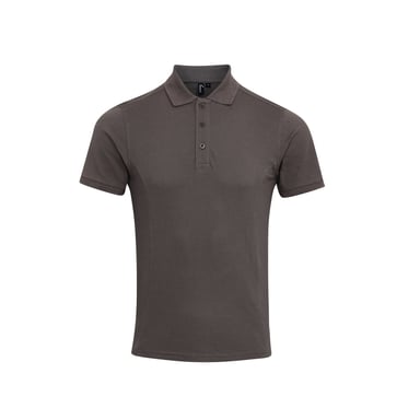 Premier Mens Coolchecker Plus Pique Polo With CoolPlus (Dark Grey)