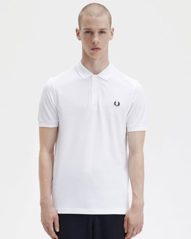 Polo Liso de Firma para Hombre Fred Perry NOS