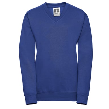 Russell Collection Childrens/Kids V Neck Sweatshirt (Bright Royal Blue)