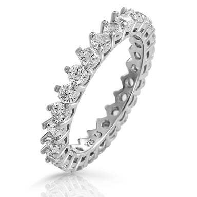 Orphelia 'Paris' Women's 925 Sterling Silver Ring - Silver ZR-7540
