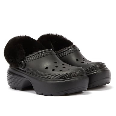 Mules forrados Stomp - Crocs - Termoplástico - Negro