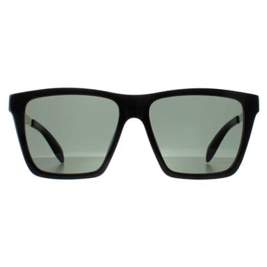 Gafas de sol Alexander McQueen AM0352S 002 negro brillante y verde plateado gris