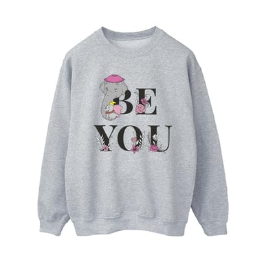 Disney Womens/Ladies Dumbo Be You Sweatshirt (Sports Grey)