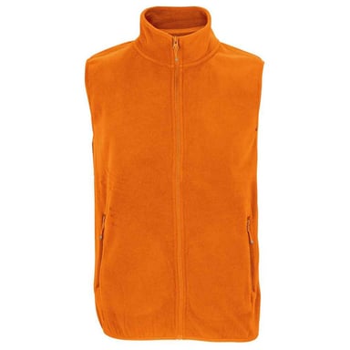 SOLS Unisex Adult Factor Microfleece Recycled Body Warmer (Orange)