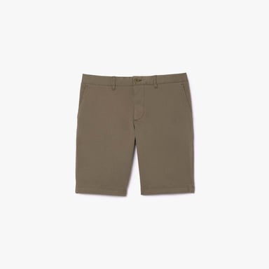Men's Lacoste Slim-Fit Stretch Cotton Bermuda Shorts in Green