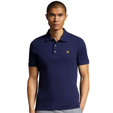 Lyle & Scott Polo liso azul marino