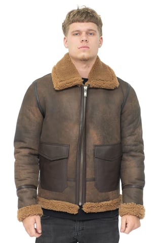 Chaqueta de piel de oveja B3 antigua para hombre - Aviles