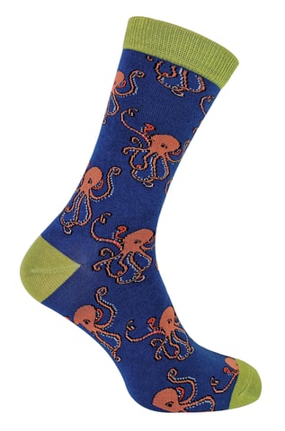 MR HERON - Calcetines de bambú con diseño de animales para hombre