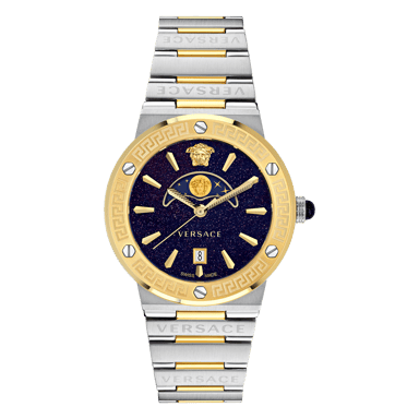 Reloj Multicolor Mujer Versace Greca Logo Moonphase VE7G00223