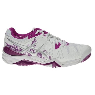 ASICS-resolución de gel 6 entrenadores de tenis blancos para mujeres