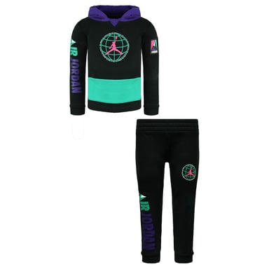 Chándal Niños Nike Air Jordan Manga Larga Pullover Cintura Elástica Negro DD2576 010