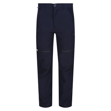 Regatta Childrens/Kids Highton Stretch Zip-Off Walking Trousers (Navy)