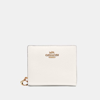 Refined Pebbled Leather Snap Wallet
