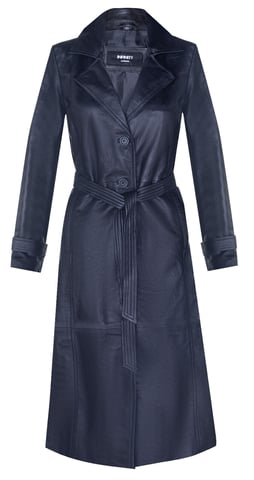 Gabardina larga con cinturón para mujer - Ongar